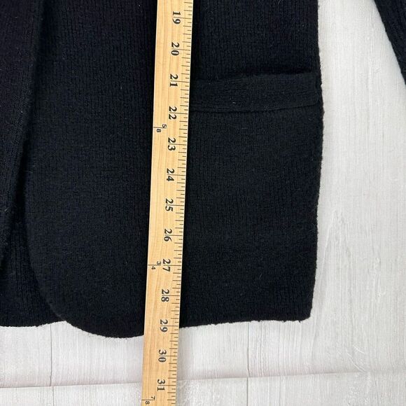 J.Crew Cocoon Sweater Blazer Jacket Women S Black Single Breasted Wool Alpaca - Picture 13 of 16